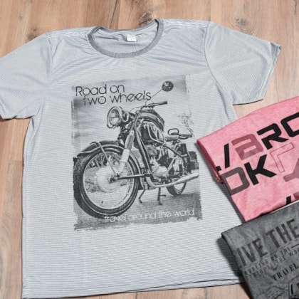 Camiseta Malha Mescla G   MOTO - UseDue