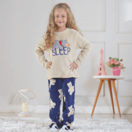 Pijama de Plush Infantil 8 Manga Longa Quentinho SLEEP - UseDue