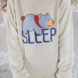 Pijama de Plush Infantil 4 Manga Longa Quentinho SLEEP - UseDue