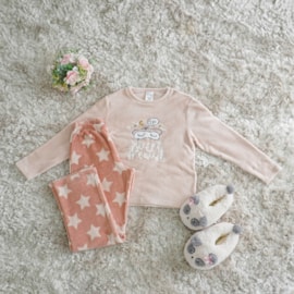 Pijama de Plush Infantil 10 Manga Longa Quentinho SWEET DREAMS - UseDue