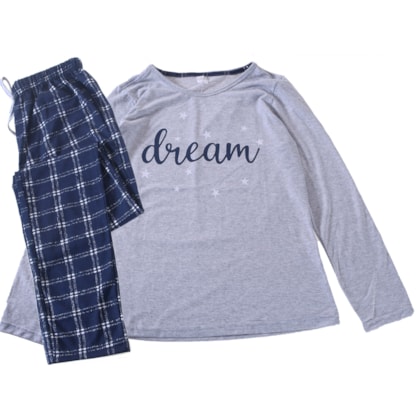 Pijama Feminino M Manga Longa Malha DREAM - USE DUE