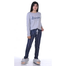 Pijama Feminino M Manga Longa Malha DREAM - USE DUE